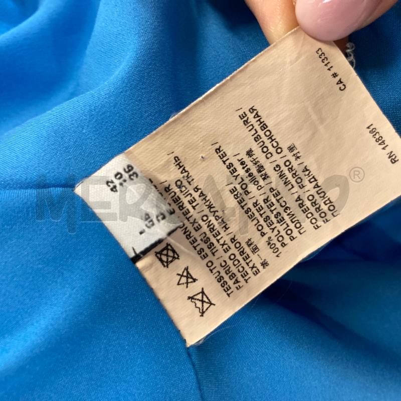 GIACCA DONNA AZZURRO PINKO BOTTONI PALLA MET  | Mercatino dell'Usato Carmagnola 4