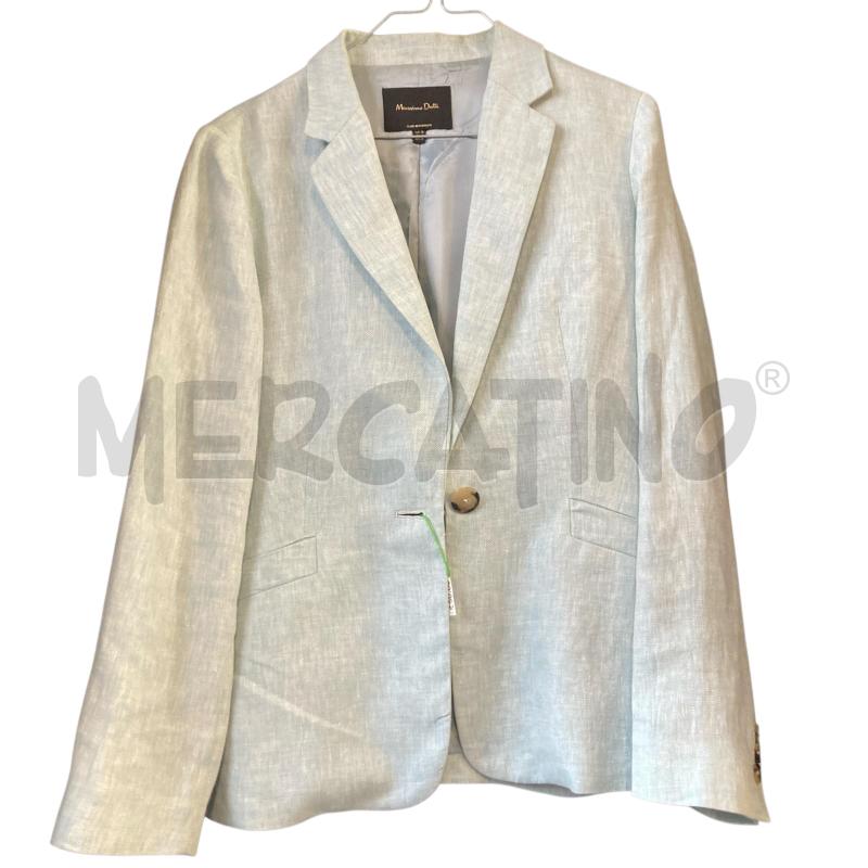 GIACCA DONNA AZ MASSIMO DUTTI LINO 1BOTT M  | Mercatino dell'Usato Carmagnola 1