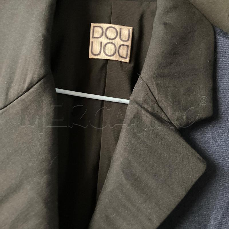 GIACCA DONNA BLU DOUDOU REVERS NERO  | Mercatino dell'Usato Carmagnola 3