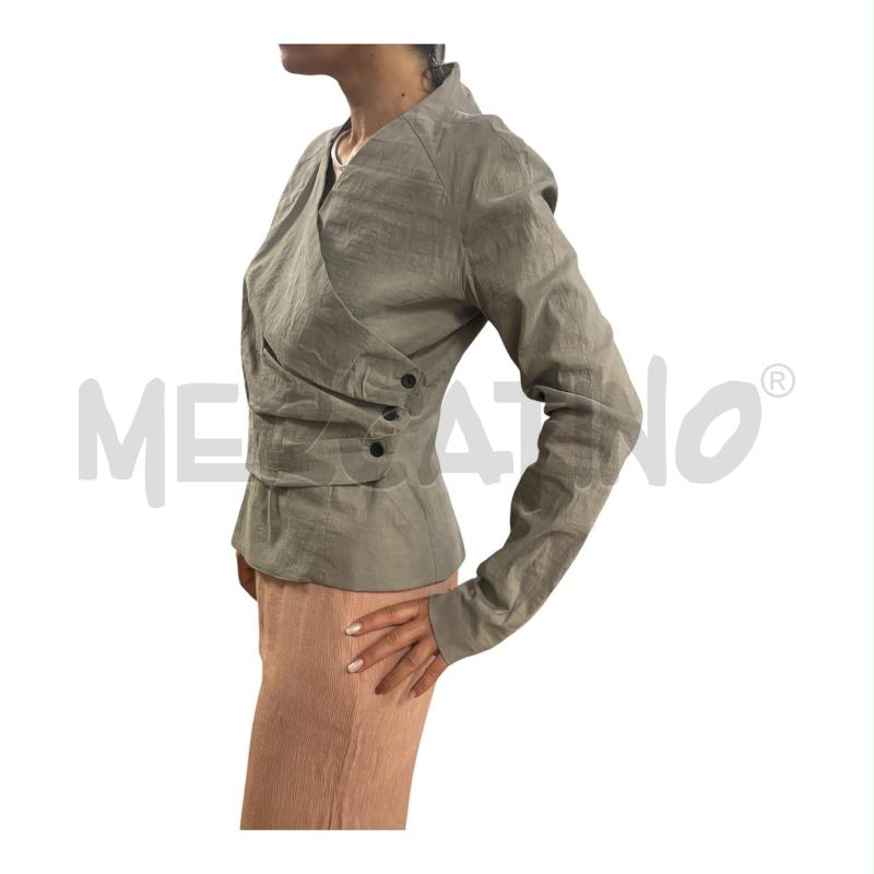 GIACCA DONNA GRIGIA MALLONI TRE BOTTONI LATO  | Mercatino dell'Usato Carmagnola 1