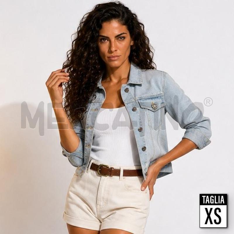 GIACCA DONNA JEANS CHIARO MET STRASS BOTT | Mercatino dell'Usato Carmagnola 1