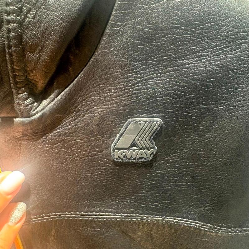 GIACCA PELLE UOMO NERO PELLE KWAY CAPPUCCIO  | Mercatino dell'Usato Carmagnola 2
