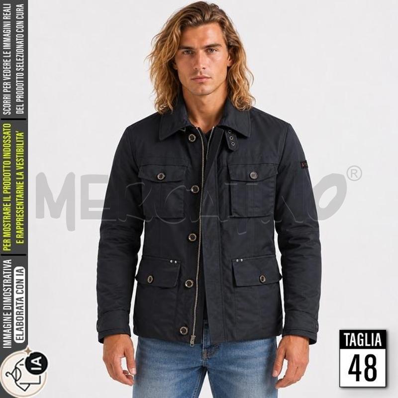 GIACCA UOMO PEUTEREY NERO 4 TASCHE | Mercatino dell'Usato Carmagnola 1