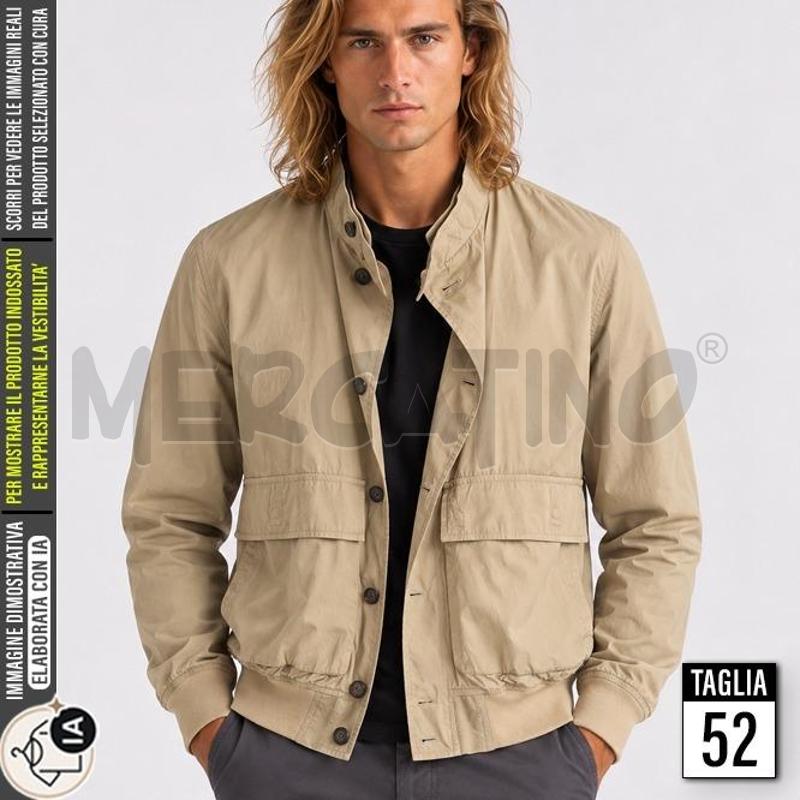 GIUBBINO UOMO BEIGE ALLEGRI ELASTICO IN VITA  | Mercatino dell'Usato Carmagnola 1