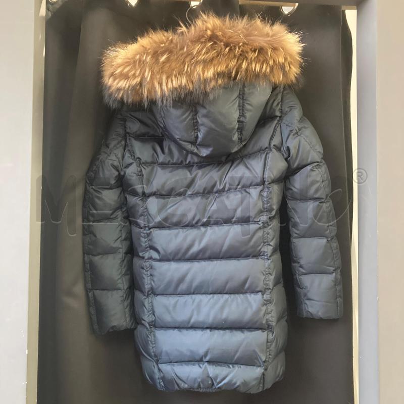 GIUBBOTTO BAMBINA BLU BB BOMBOOGIE CAPPUCCIO PELLICCIA  | Mercatino dell'Usato Carmagnola 2