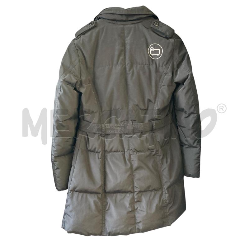 GIUBBOTTO DONNA NERO WOOLRICH CINTURA PIUMA  | Mercatino dell'Usato Carmagnola 1