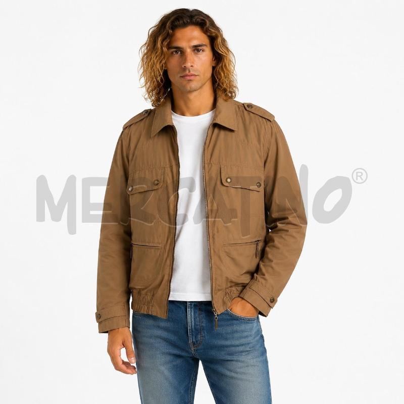 GIUBBOTTO UOMO BEIGE JUST CAVALLI ELASTICO  | Mercatino dell'Usato Carmagnola 1