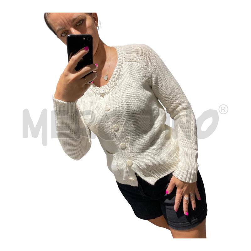 GOLFINO DONNA BEIGE TWINSET SCHIENA MACRAME  | Mercatino dell'Usato Carmagnola 1