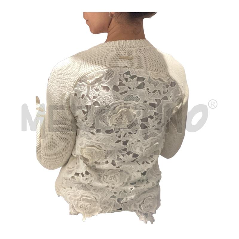 GOLFINO DONNA BEIGE TWINSET SCHIENA MACRAME  | Mercatino dell'Usato Carmagnola 2