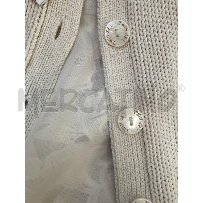 GOLFINO DONNA BEIGE TWINSET SCHIENA MACRAME  | Mercatino dell'Usato Carmagnola 3