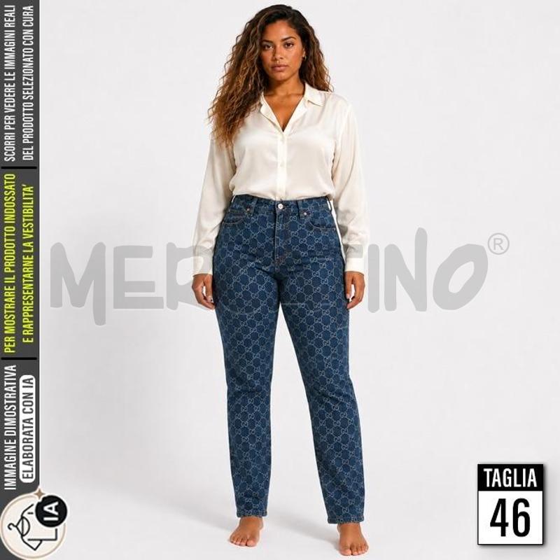 JEANS DONNA GUCCI TANTI LOGHI ETICHETTA PELLE  | Mercatino dell'Usato Carmagnola 1