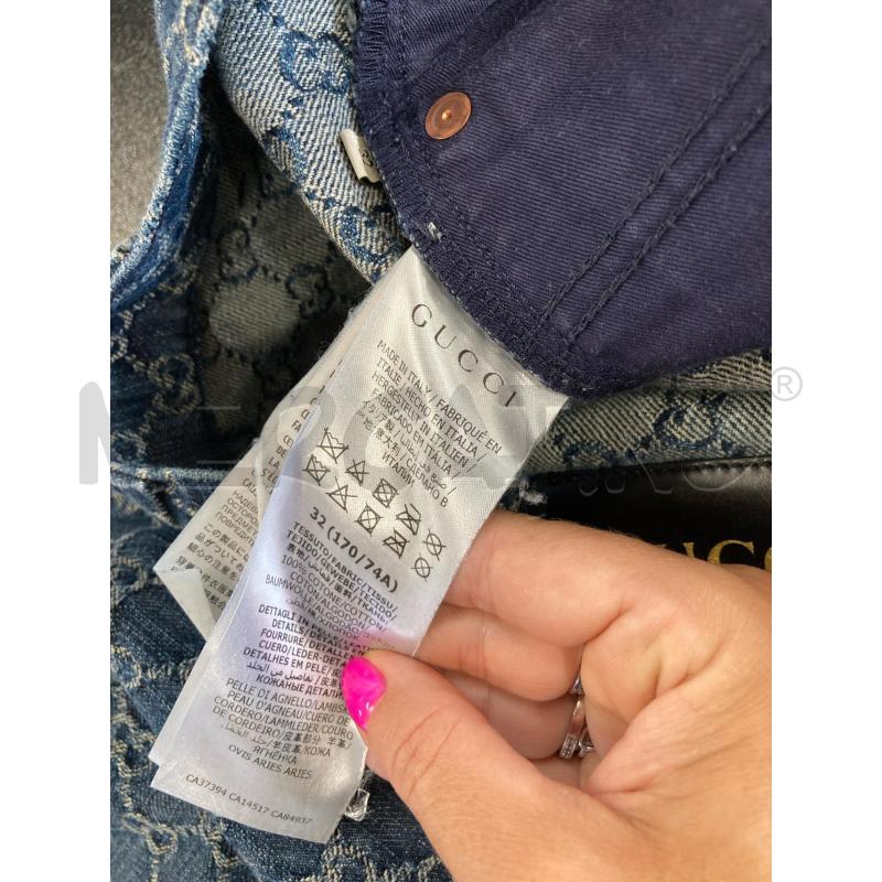 JEANS DONNA GUCCI TANTI LOGHI ETICHETTA PELLE  | Mercatino dell'Usato Carmagnola 5