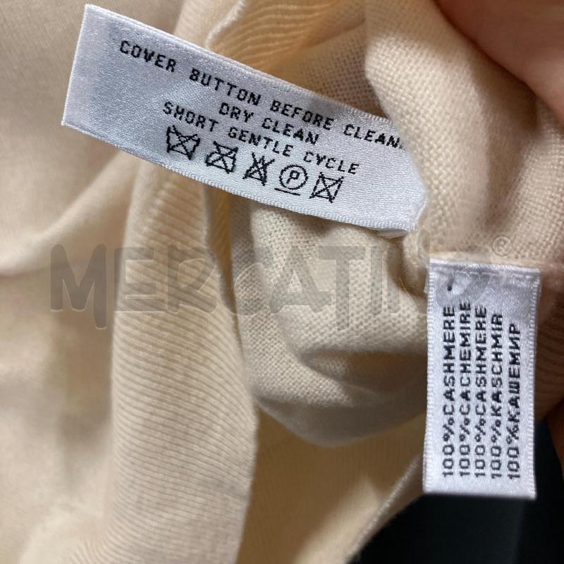 MAGLIA DONNA BEIGE CASHMERE RALPH LAUREN BOTTO DOR  | Mercatino dell'Usato Carmagnola 4