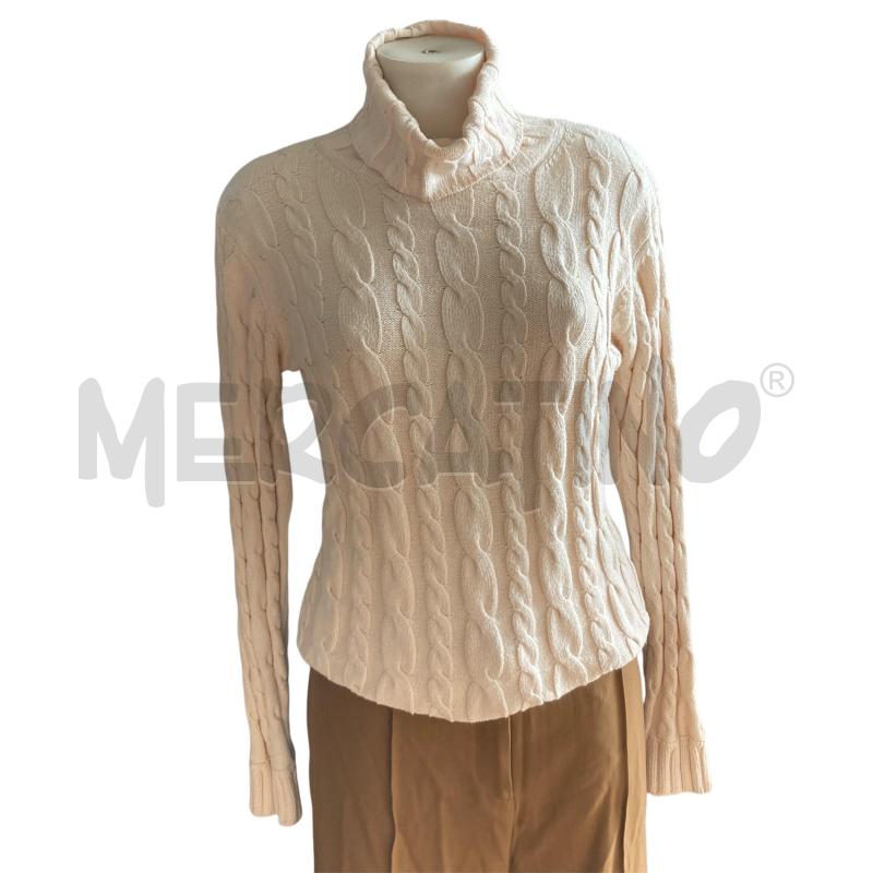 MAGLIA DONNA BEIGE GANT TRECCE COLLO ALTO  | Mercatino dell'Usato Carmagnola 1