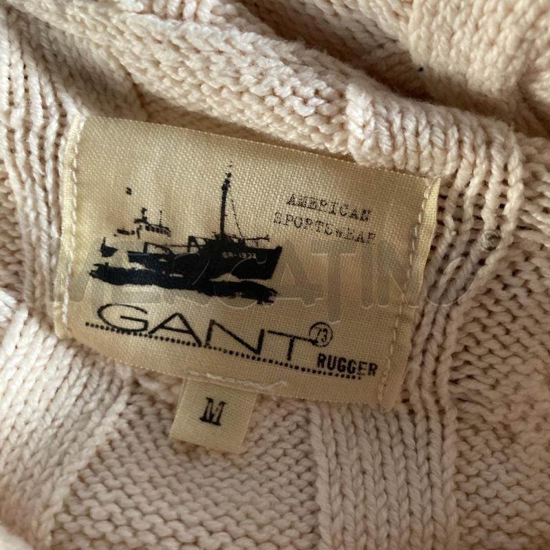 MAGLIA DONNA BEIGE GANT TRECCE COLLO ALTO  | Mercatino dell'Usato Carmagnola 4