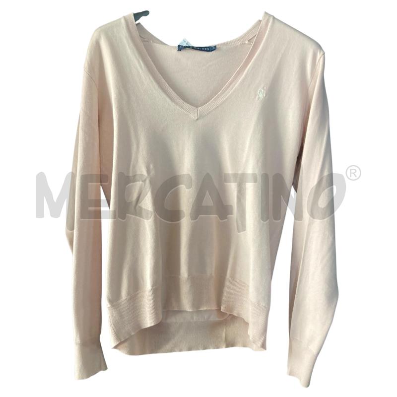 MAGLIA DONNA ROSA PALLIDO RALPHLAUREN  | Mercatino dell'Usato Carmagnola 1