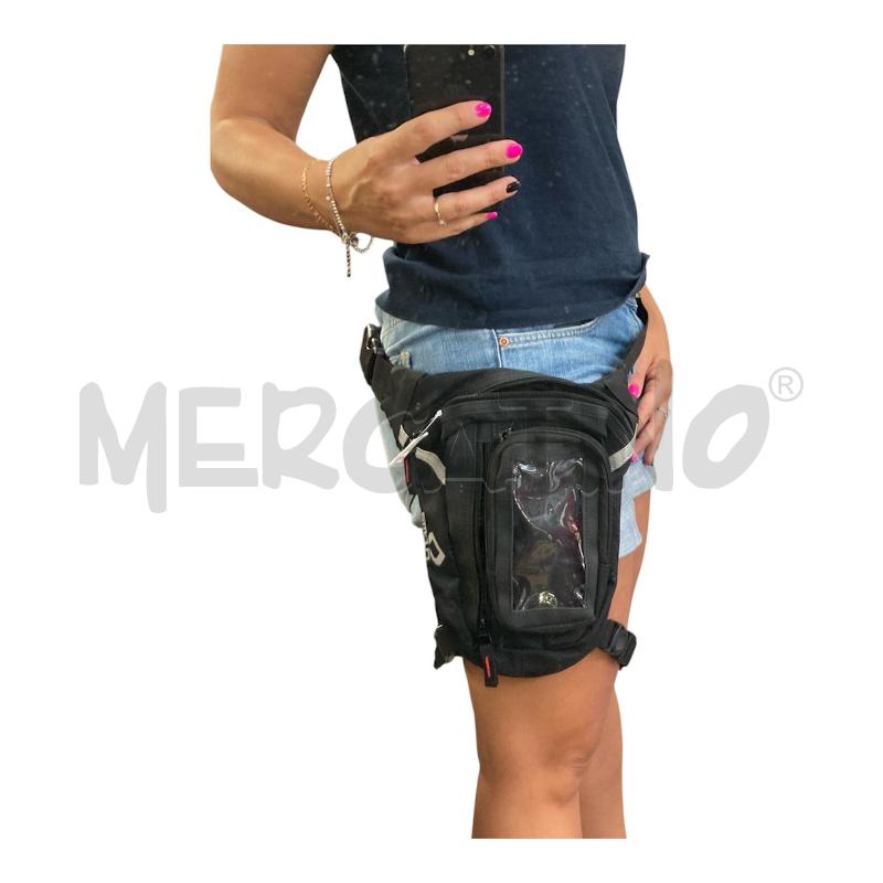 MARSUPIO UOMO MOTO DA GAMBA NERO | Mercatino dell'Usato Carmagnola 1
