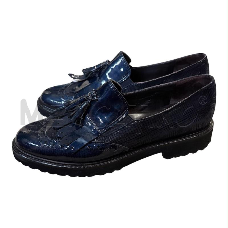 MOCASSINI DONNA CINZIA VALLE BLU FRANGE VERNICE | Mercatino dell'Usato Carmagnola 1