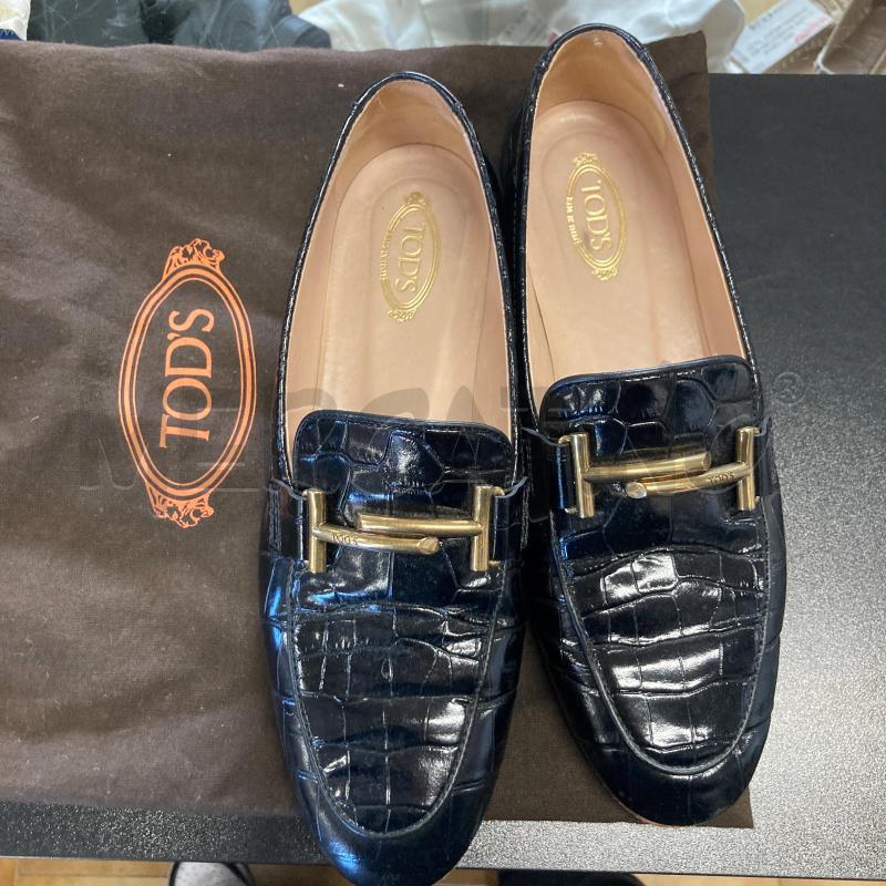 MOCASSINI DONNA NERO TOD'S STAMPA COCCO  | Mercatino dell'Usato Carmagnola 2