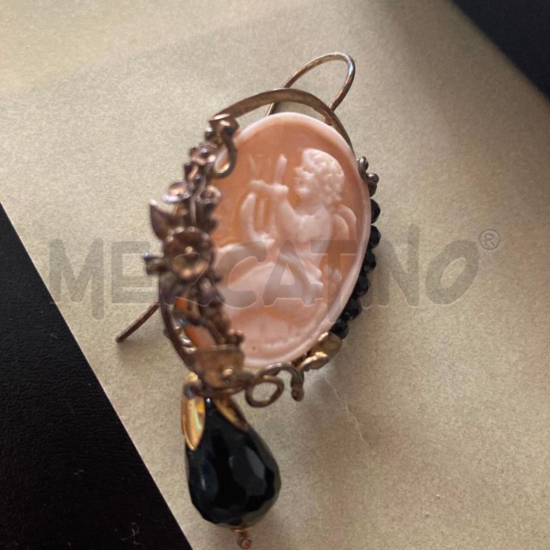 ORECCHINI CAMEO ARGENTO ANGELO PENDENTE ONICE  | Mercatino dell'Usato Carmagnola 2