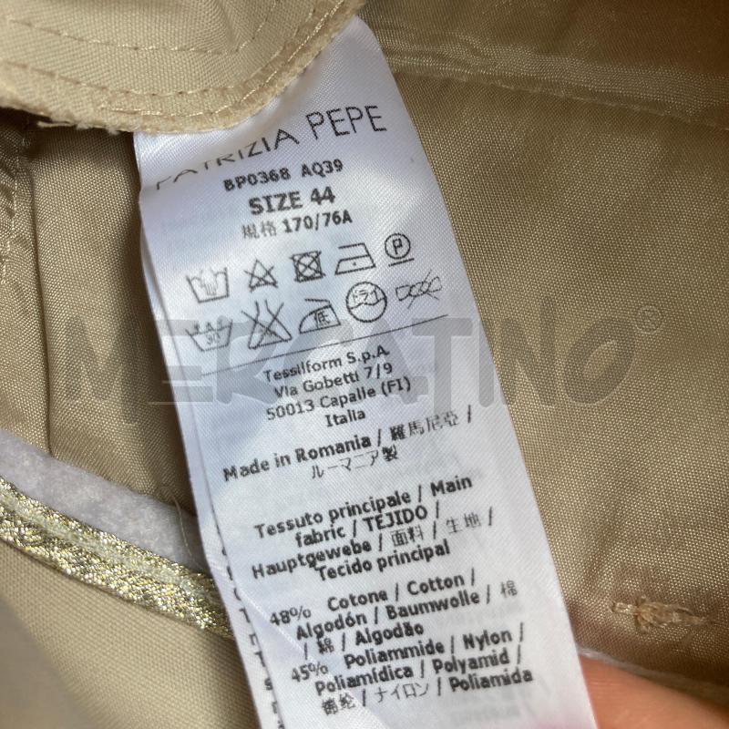 PANTALONE DONNA BEIGE PATRIZIA PEPE ORO INT  | Mercatino dell'Usato Carmagnola 4