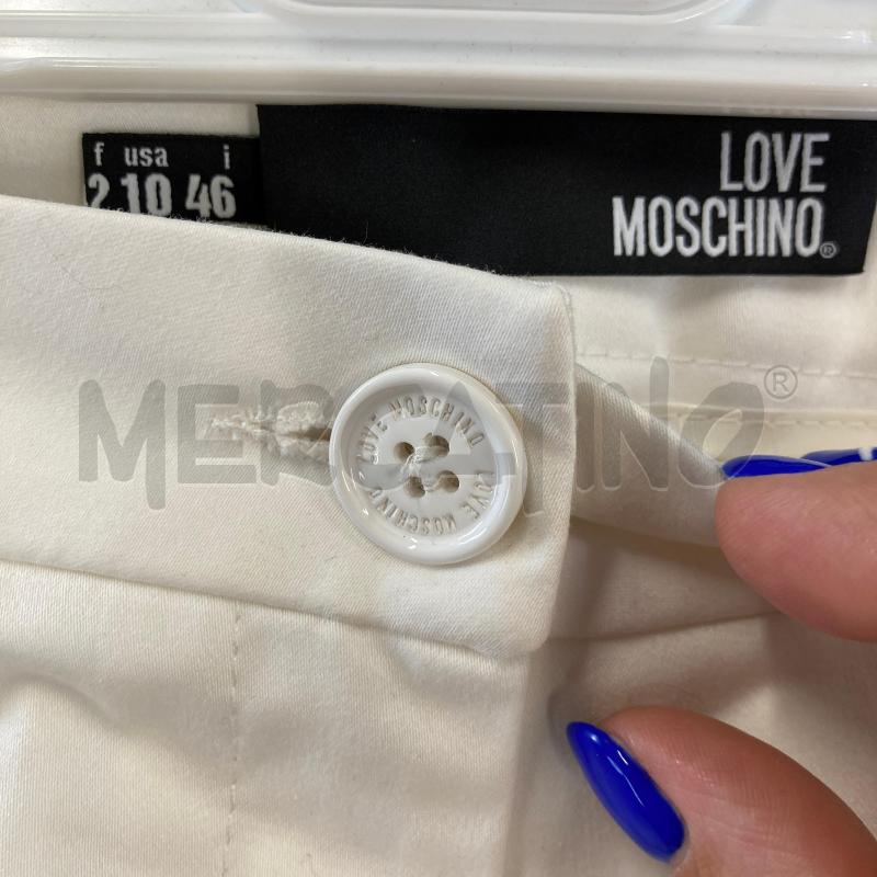 PANTALONE DONNA BIANCO CATENA N LOVE MOSCHINO  | Mercatino dell'Usato Carmagnola 3