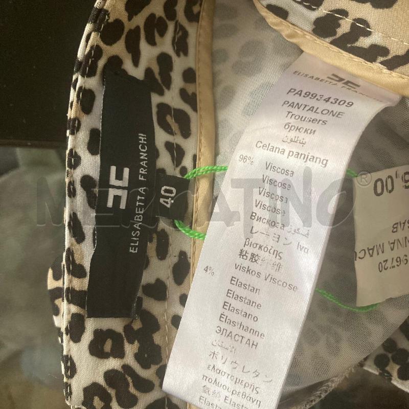 PANTALONE DONNA MACULATO ZUAVA ELISABETTA FRANCHI  | Mercatino dell'Usato Carmagnola 4