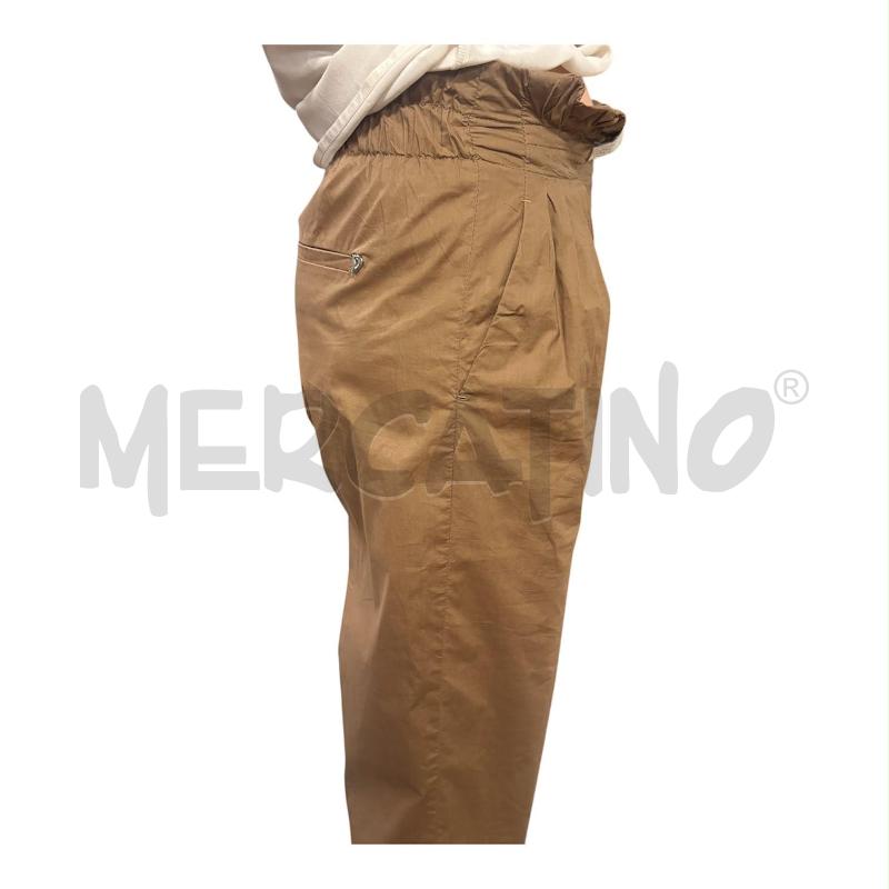 PANTALONE DONNA MARRONE DONDUP ELASTICO VITA ALTA  | Mercatino dell'Usato Carmagnola 3