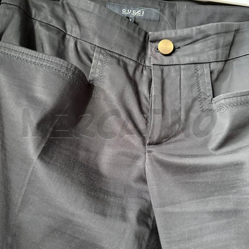 PANTALONE DONNA NERO GUCCI BOTTONE BRONZO  | Mercatino dell'Usato Carmagnola 2