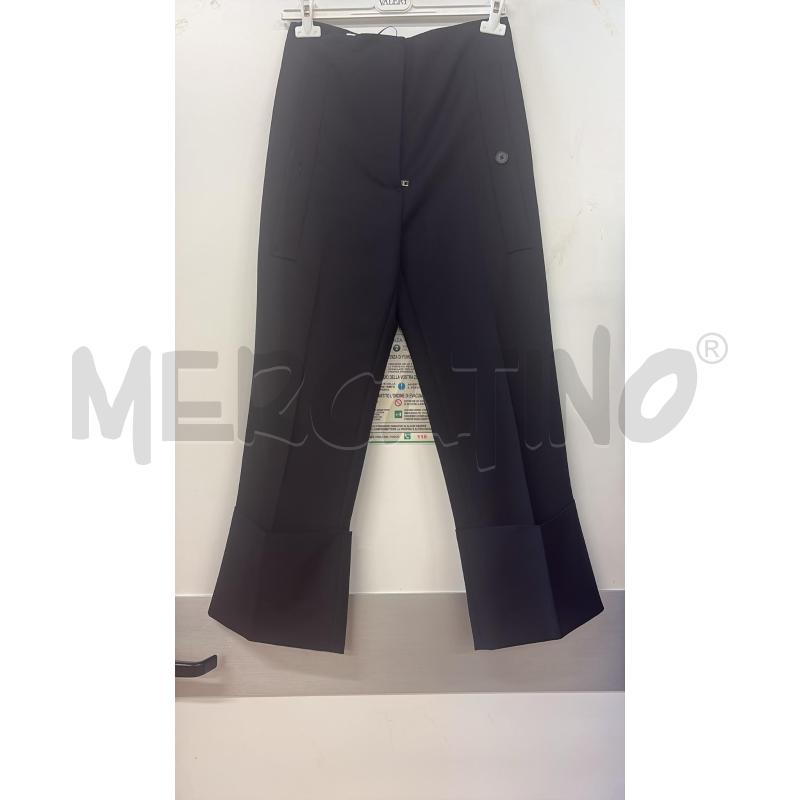 PANTALONE DONNA NERO JIL SANDER RISVOLTO E VITA ALTA  | Mercatino dell'Usato Carmagnola 2