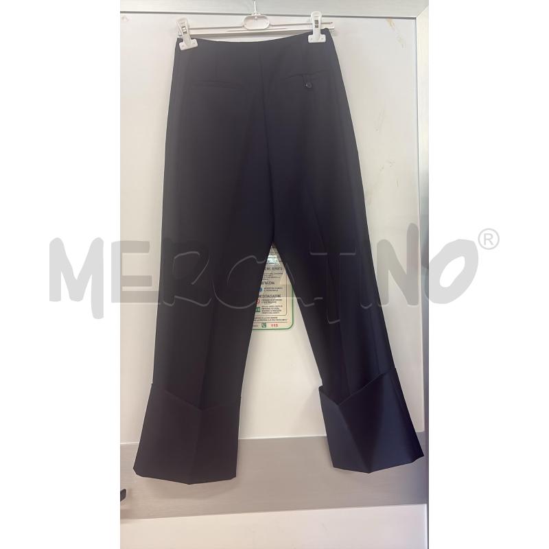 PANTALONE DONNA NERO JIL SANDER RISVOLTO E VITA ALTA  | Mercatino dell'Usato Carmagnola 3