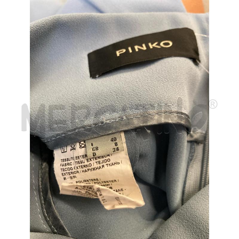 PANTALONE DONNA PINKO AZZURRO FASCIA ALTA VITA  | Mercatino dell'Usato Carmagnola 3