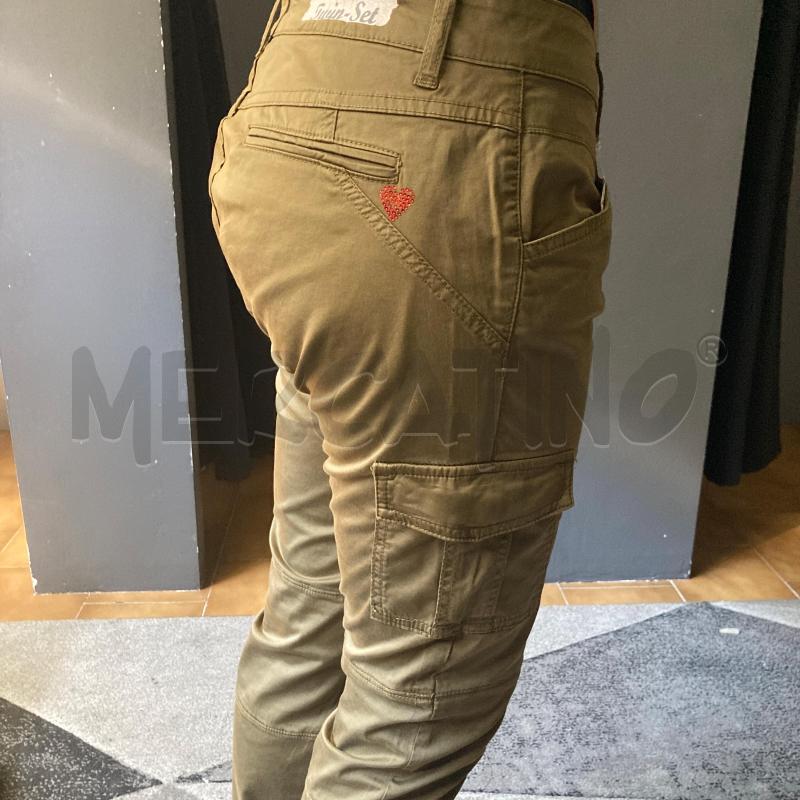 PANTALONE DONNA VERDE CARGO TWINSET  | Mercatino dell'Usato Carmagnola 2