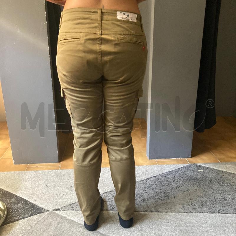 PANTALONE DONNA VERDE CARGO TWINSET  | Mercatino dell'Usato Carmagnola 3