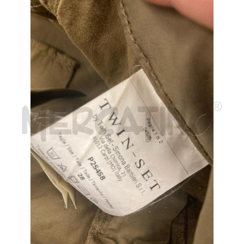 PANTALONE DONNA VERDE CARGO TWINSET  | Mercatino dell'Usato Carmagnola 4