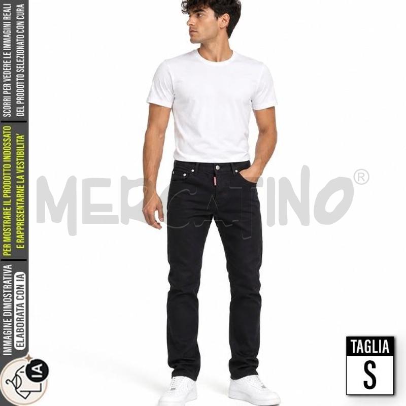PANTALONE UOMO DSQUARED2 NERO | Mercatino dell'Usato Carmagnola 1