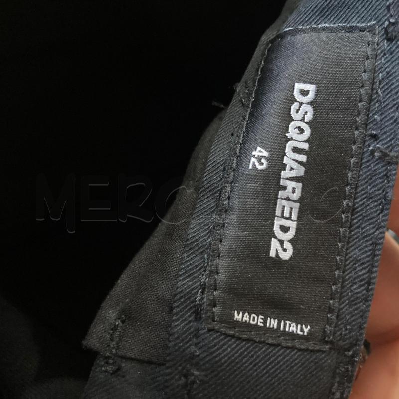 PANTALONE UOMO NERO DISQUARED SCRITTA ROSSA  | Mercatino dell'Usato Carmagnola 5