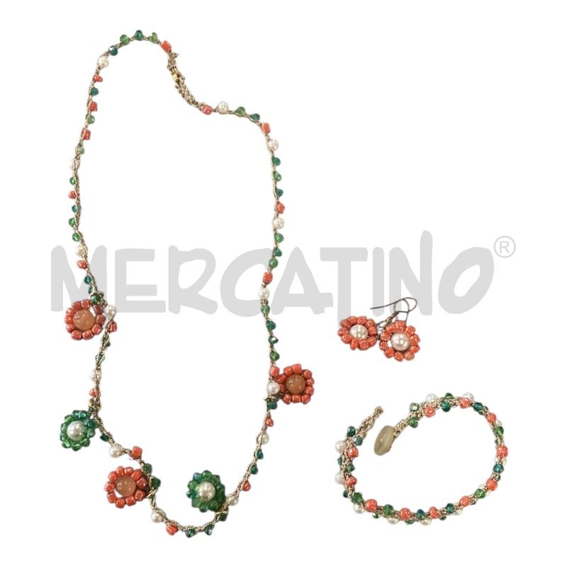 PARURE COLLA+ORECCHINI+BRACCIALETTO UNCINETTO V/AR | Mercatino dell'Usato Carmagnola 4