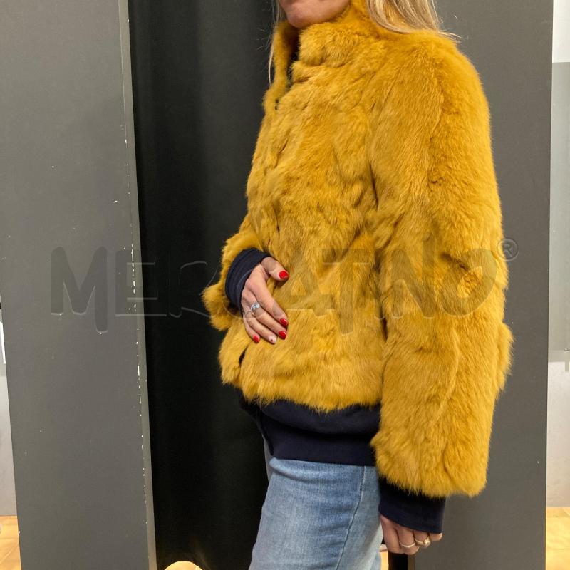 PELLICCIOTTO DONNA CARACTERE GIALLO LAPIN CORTA  | Mercatino dell'Usato Carmagnola 2