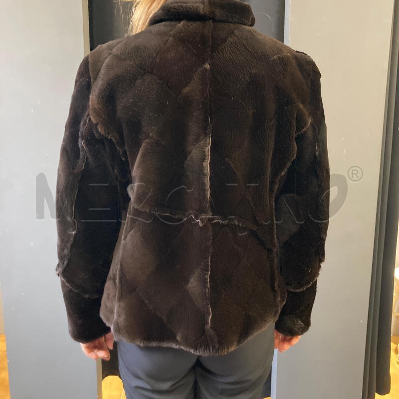PELLICCIOTTO DONNA MARRONE CASTORO RASATO  | Mercatino dell'Usato Carmagnola 2