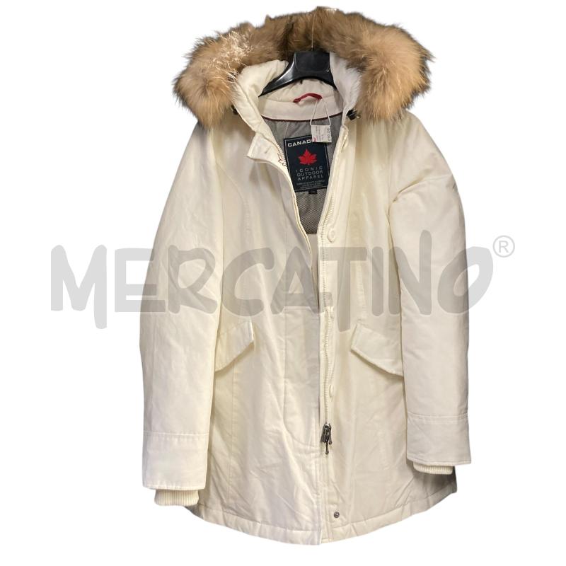 PIUMINO DONNA BIANCO CANADIAN  | Mercatino dell'Usato Carmagnola 1