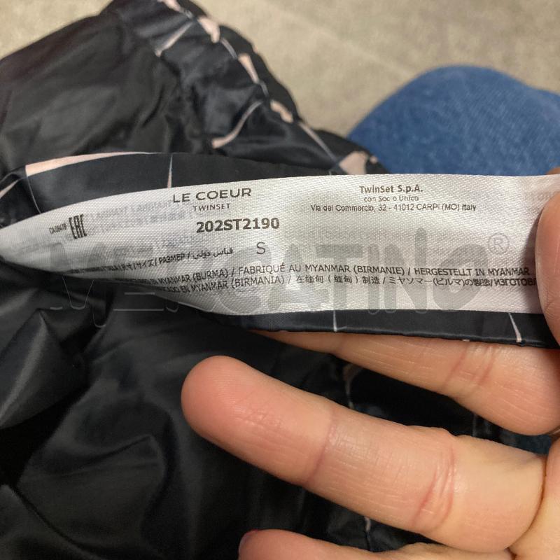 PIUMINO DONNA LE COUER TWINSET NERO BG CAPP CINTURA  | Mercatino dell'Usato Carmagnola 3