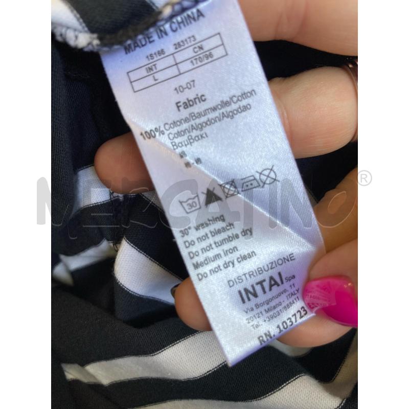 POLO DONNA EA7 EMPORIO ARMANI  BLU RIGHE B  | Mercatino dell'Usato Carmagnola 5