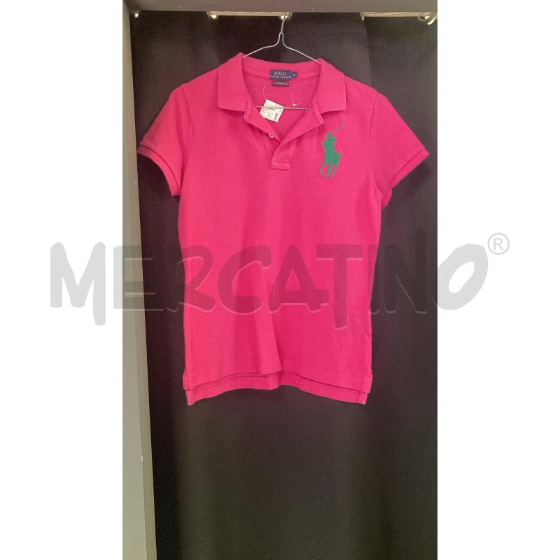 POLO DONNA FUXIA POLO RALPH LAUREN STEMMA VERDE  | Mercatino dell'Usato Carmagnola 2
