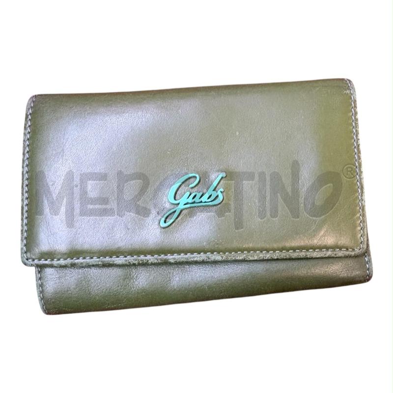 PORTA FOGLIO GAB'S DONNA VERDE LOGO BLU  | Mercatino dell'Usato Carmagnola 1