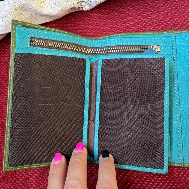 PORTA FOGLIO GAB'S DONNA VERDE LOGO BLU  | Mercatino dell'Usato Carmagnola 3