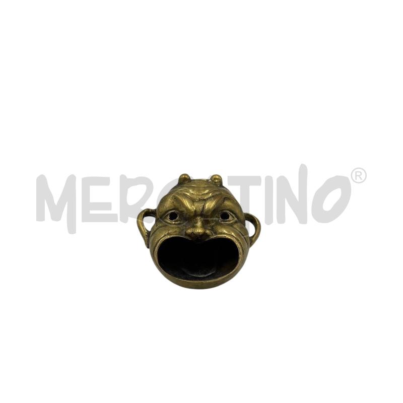POSA CENERE IN OTTONE MASCHERA BACCO | Mercatino dell'Usato Carmagnola 1
