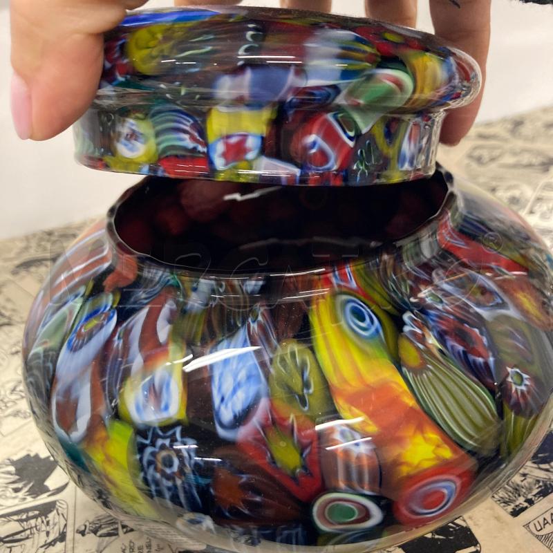 POTICHE VASO STILE MURRINA MILLEFIORI | Mercatino dell'Usato Carmagnola 4