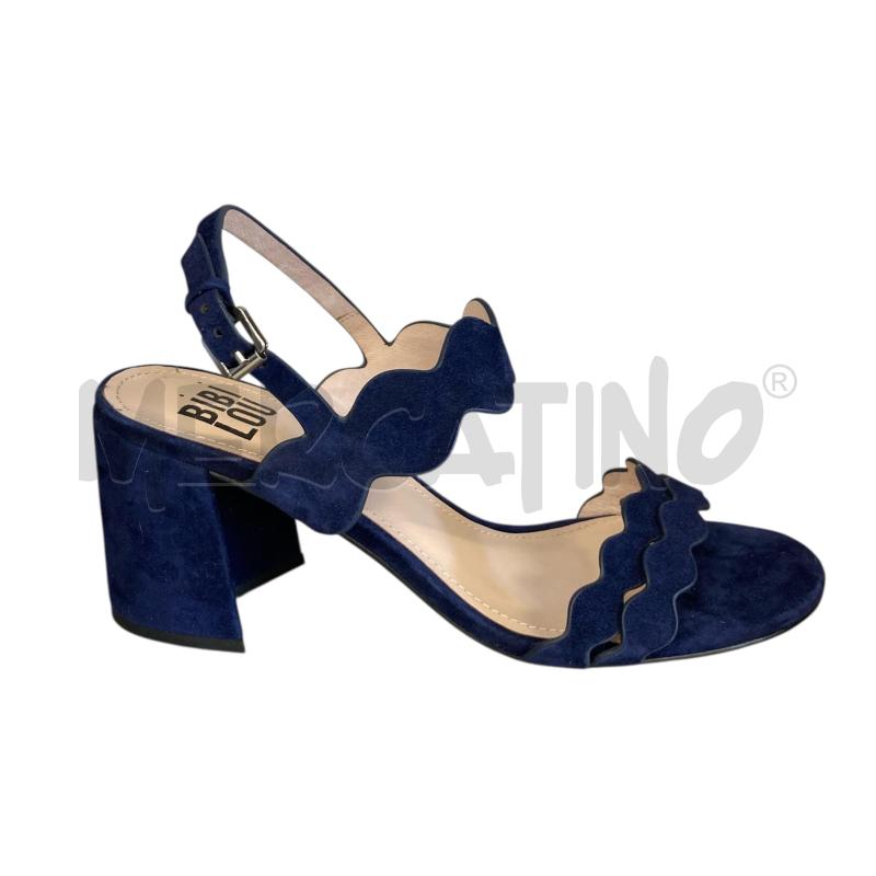 SANDALI DONNA BLU BIBILOU PELLE  | Mercatino dell'Usato Carmagnola 1