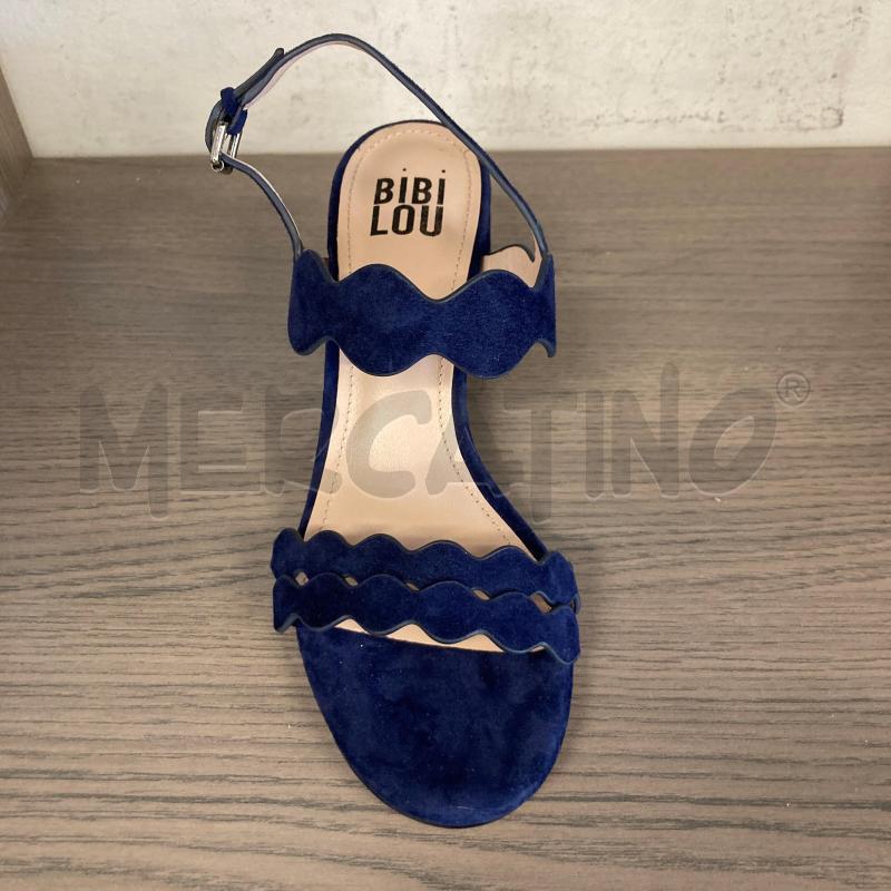 SANDALI DONNA BLU BIBILOU PELLE  | Mercatino dell'Usato Carmagnola 2